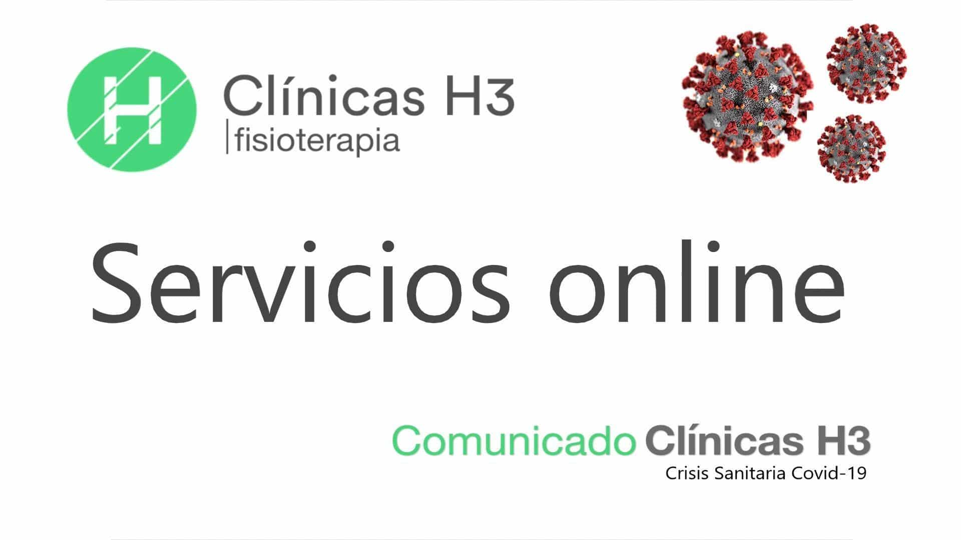 Servicios de fisioterapia en Madrid, cosulta online, crisis coronavirus