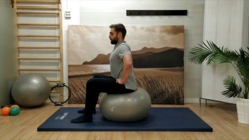 Ejercicios de movilidad articular fitball pilates en casa