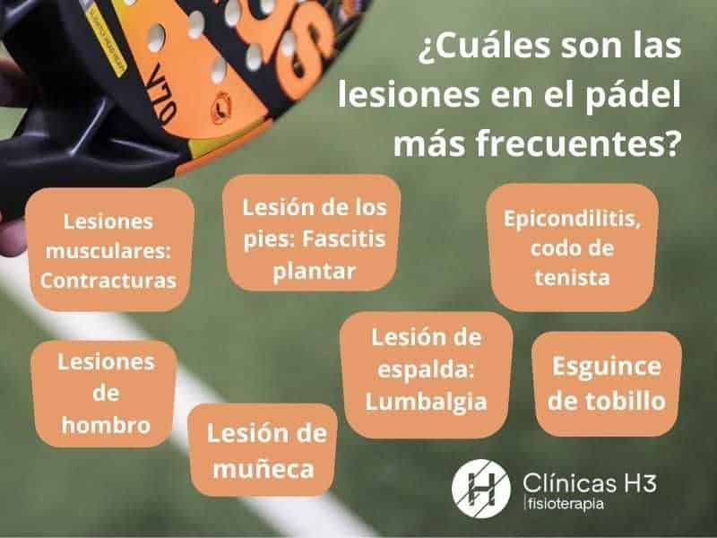 Lesiones padel más frecuentes. Marta Ortega en clínicas H3 Madrid