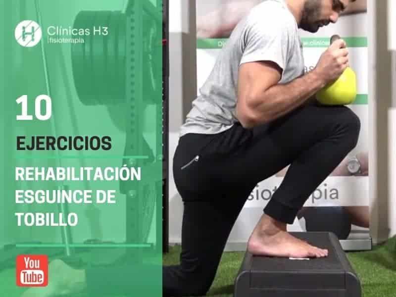 10 ejercicios para esguince de tobillo paso a paso con VIDEO Clínicas H3